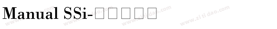 Manual SSi字体转换